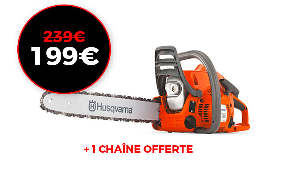 Tronçonneuse Husqvarna 120 Mark II 35 SN + 1 chaîne offerte